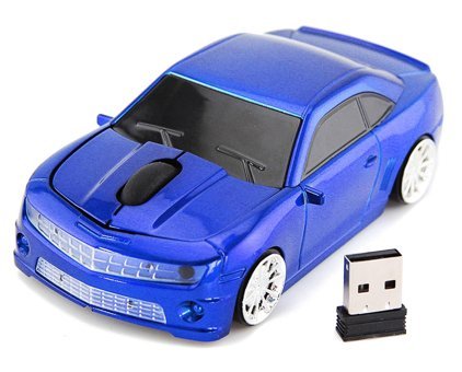 Zunate Araba Görünümlü Kablosuz Mavi Optik Mouse