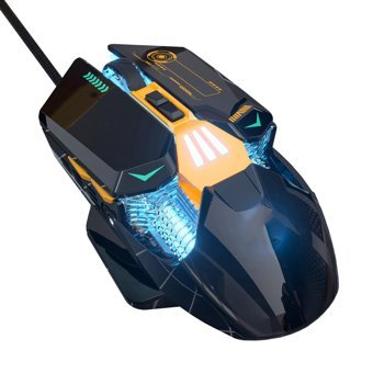 Bewinner Programlanabilir RGB Ergonomik Kablolu Siyah Optik Gaming Mouse