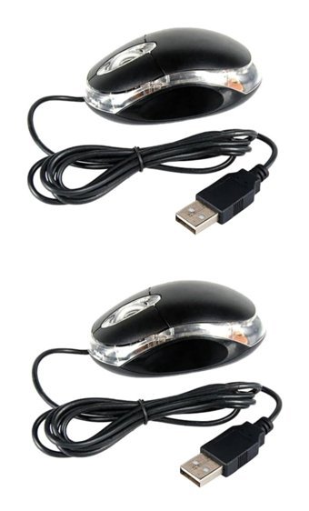 Gatuida Sessiz Kablolu Siyah Optik 2 Adet Mouse