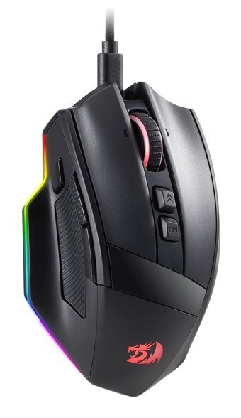 Redragon RGB Ergonomik Makrolu Kablolu Siyah Optik Gaming Mouse