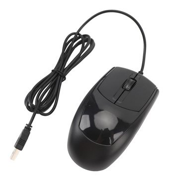 Ashata Ergonomik Kablolu Siyah Optik Mouse