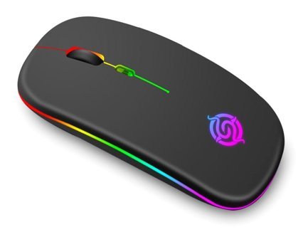 Clsslvvbn RGB Ergonomik Kablosuz Siyah Optik Mouse
