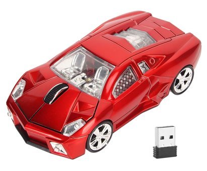 Topiky Tablet Uyumlu Ergonomik Kablosuz Kırmızı Optik Mouse