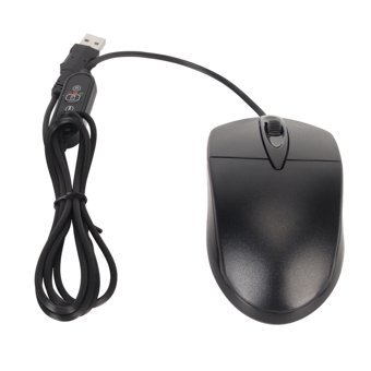 Ashata Isıtmalı Ergonomik Kablolu Siyah Optik Mouse