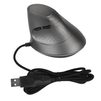 Bewinner Programlanabilir RGB Ergonomik Dikey Makrolu Kablolu Gri Optik Gaming Mouse