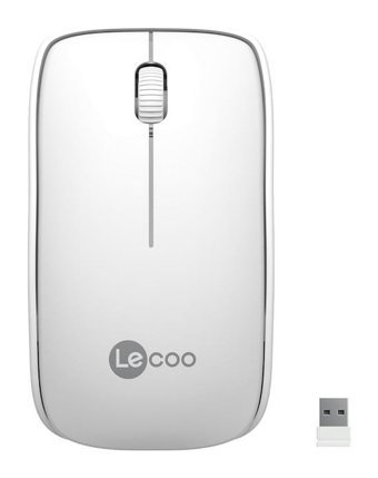 Lecoo WS208 Kablosuz Beyaz Optik Mouse