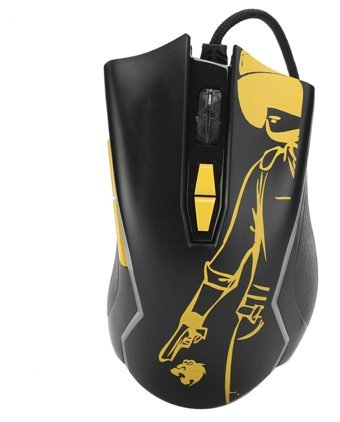 Shanrya Ergonomik Makrolu Kablolu Siyah Optik Gaming Mouse