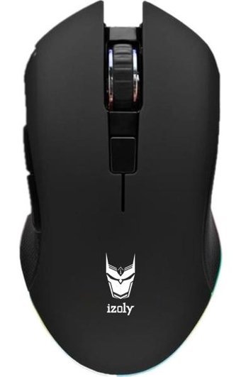 Izoly GM600 RGB Makrolu Kablolu Siyah Optik Gaming Mouse