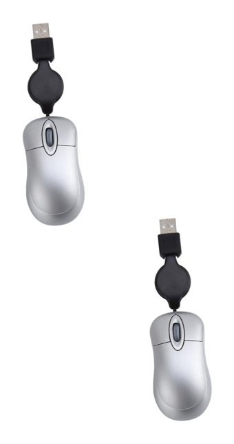 Hemoton Sessiz Kablolu Gümüş Optik Mouse