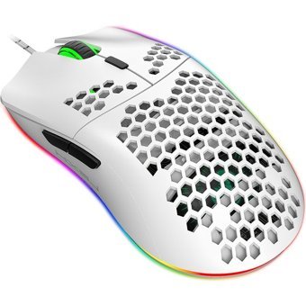 Hxsj J900 RGB Makrolu Kablolu Beyaz Optik Gaming Mouse