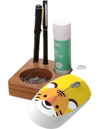 Jingyi Kaplan Görünümlü Kablosuz Sarı Optik Mouse