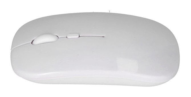 Broleo Sessiz Kablosuz Beyaz Optik Mouse