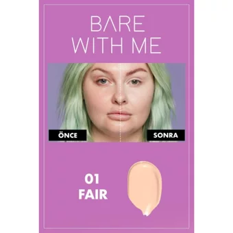 Nyx Bare With Me 01 Fair Nemlendiricili Göz Altı ve Yüz Likit Serum Kapatıcı