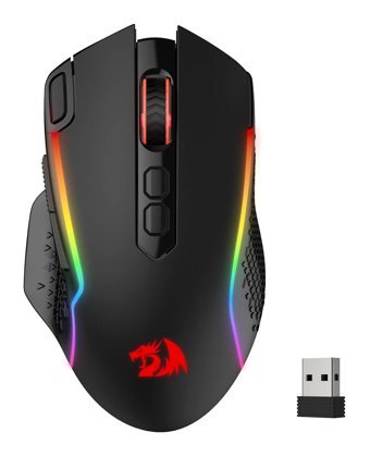Redragon M810 Pro RGB Makrolu Kablolu - Kablosuz Siyah Optik Gaming Mouse