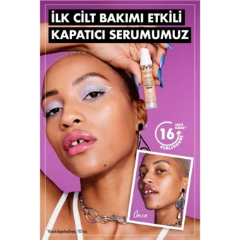 Nyx Bare With Me 01 Fair Nemlendiricili Göz Altı ve Yüz Likit Serum Kapatıcı