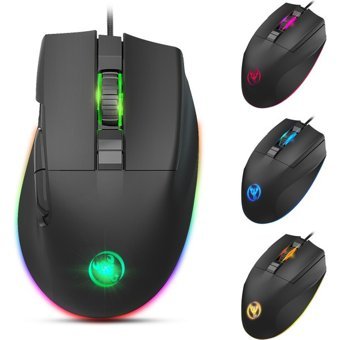 Hxsj A905 RGB Makrolu Kablolu Siyah Optik Gaming Mouse