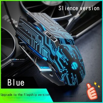 Jingyi PW2 RGB Makrolu Kablolu Mavi Optik Gaming Mouse