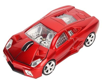 Akozon Araba Görünümlü Kablosuz Kırmızı Optik Mouse