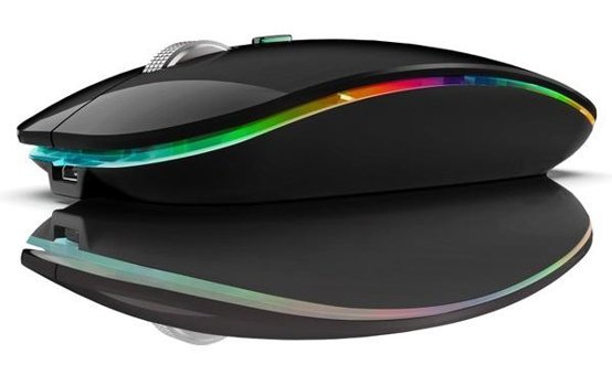 Decisive RGB Kablosuz Siyah Optik Mouse