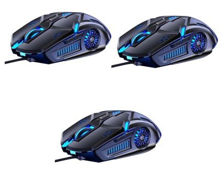 Hemobllo G5 RGB Sessiz Kablolu Beyaz Optik Gaming Mouse