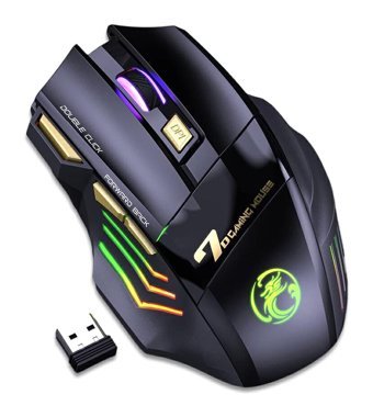 Auklopvzz RGB Makrolu Kablosuz Siyah Optik Gaming Mouse