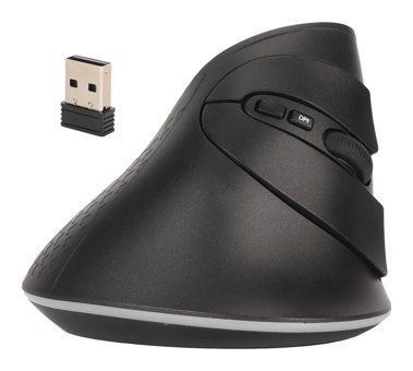Yunseity B0CJZ9G79G Ergonomik Dikey Makrolu Kablosuz Siyah Optik Mouse