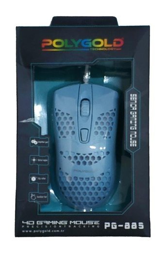 Polygold PG-885 RGB Makrolu Kablolu Mavi Optik Gaming Mouse