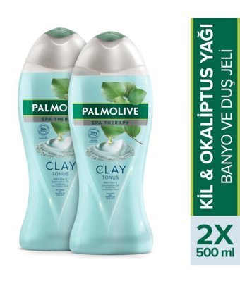 Palmolive Clay Tonus Kil-Okaliptus Duş Jeli 2x500 ml