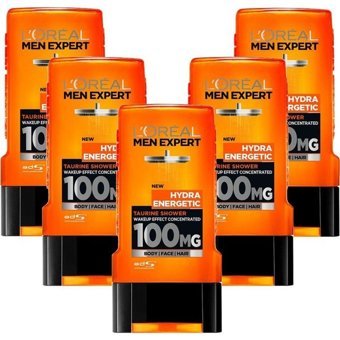 L'Oreal Paris Men Expert Hydra Energetic Taurin Duş Jeli 5x300 ml