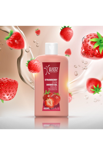 Happy Body Çilek Nemlendirici Duş Jeli 400 ml
