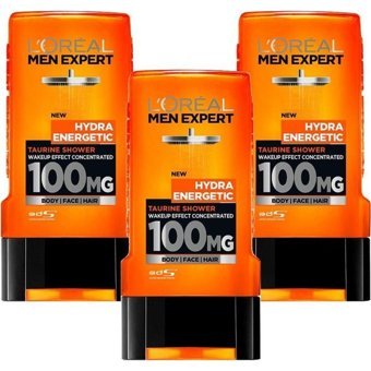 L'Oreal Paris Men Expert Hydra Energetic Taurin Duş Jeli 3x300 ml