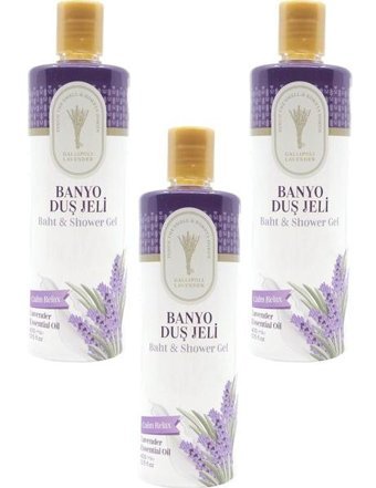 Gallipoli Lavender Calm Relax Lavanta Duş Jeli 3x400 ml