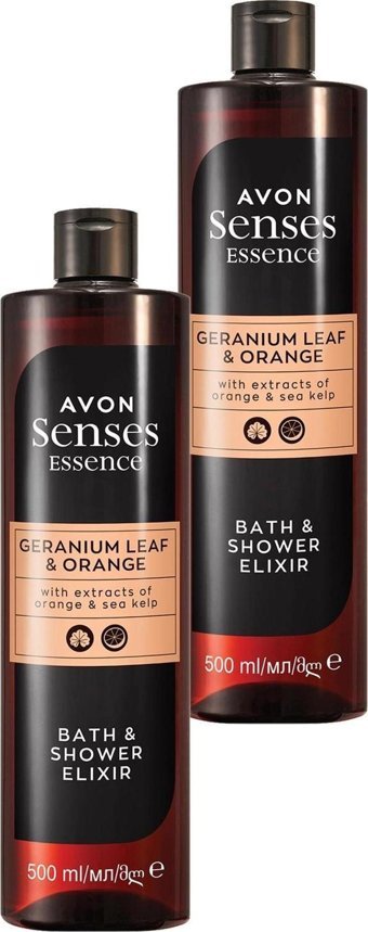 Avon Senses Essence Portakal-Sardunya Yaprağı Duş Jeli 2x500 ml