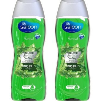 Saloon Thermal Yenileyici Aloe Vera-Yeşil Çay Duş Jeli 2x450 ml