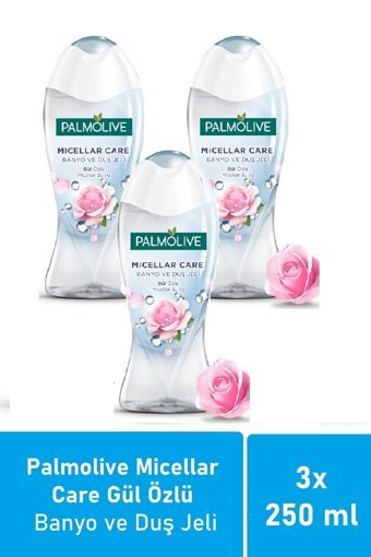Palmolive Micellar Care Gül Duş Jeli 3x250 ml