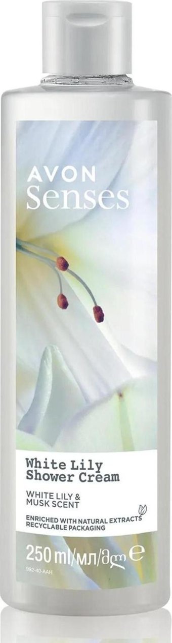 Avon Senses White Lily Beyaz Zambak Duş Jeli 250 ml