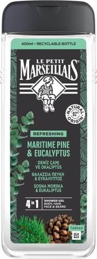 Le Petit Marseillais Canlandırıcı Deniz Çamı-Okaliptus Duş Jeli 400 ml