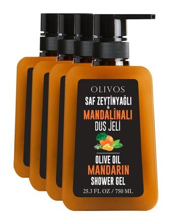 Olivos Besleyici Mandalina-Zeytinyağı Nemlendirici Duş Jeli 4x750 ml