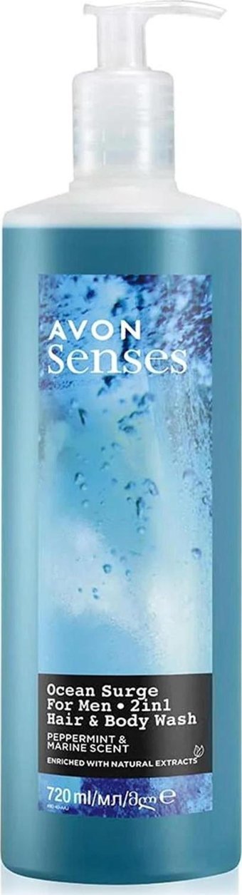 Avon Senses Ocean Surge Deniz Kokusu-Nane Duş Jeli 720 ml