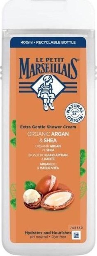 Le Petit Marseillais Organic Argan-Karite Yağı Duş Jeli 400 ml