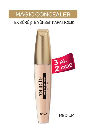 Ornate Magic Medium Nemlendiricili Göz Altı Likit Fırça Kapatıcı