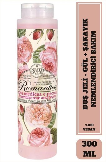 Nesti Dante Arındırıcı Floransa Gülü-Şakayık Vegan Duş Jeli 300 ml
