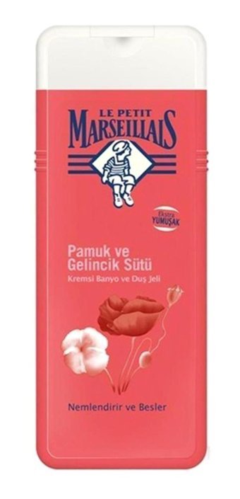 Le Petit Marseillais Besleyici Pamuk-Gelincik Sütü Duş Jeli 400 ml