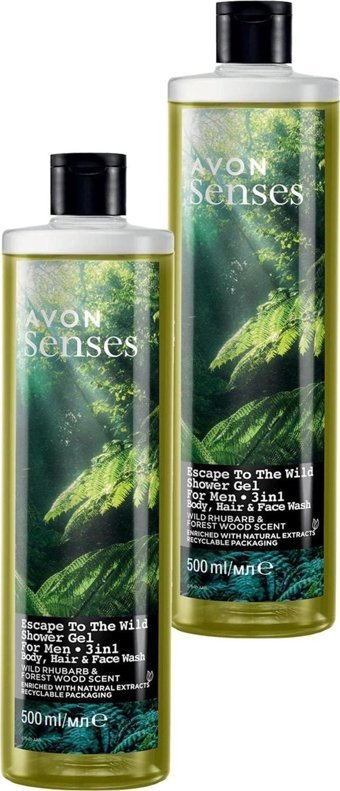 Avon Senses Escape To The Wild Duş Jeli 2x500 ml