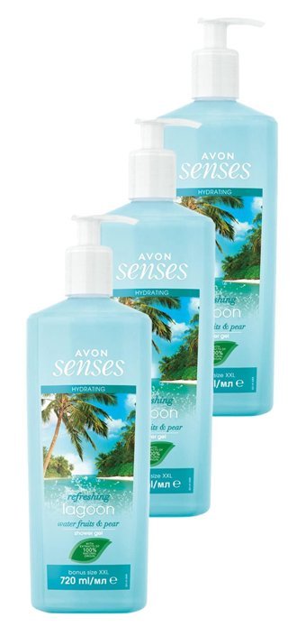 Avon Lagoon Nemlendirici Duş Jeli 3x720 ml