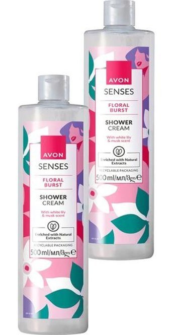 Avon Senses Floral Burst Greyfurt-Sandal Duş Jeli 2x500 ml