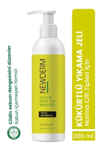 Newderm Sülfür Kükürt Duş Jeli 200 ml