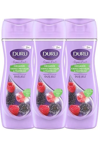 Duru Organic Fruits Kırmızı Meyveler Duş Jeli 3x450 ml