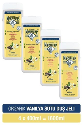 Le Petit Marseillais Besleyici Vanilya Nemlendirici Duş Jeli 4x400 ml