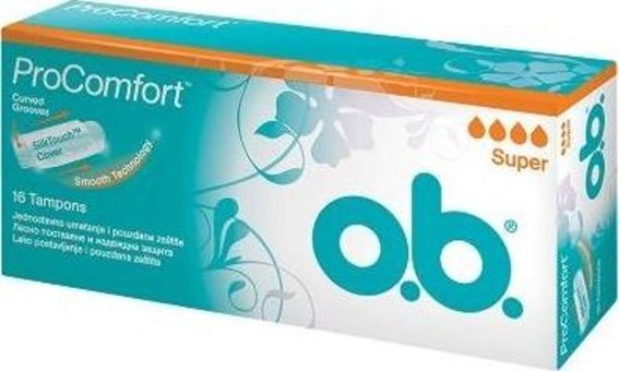 O.b. ProComfort Süper Tampon 12x16'lı